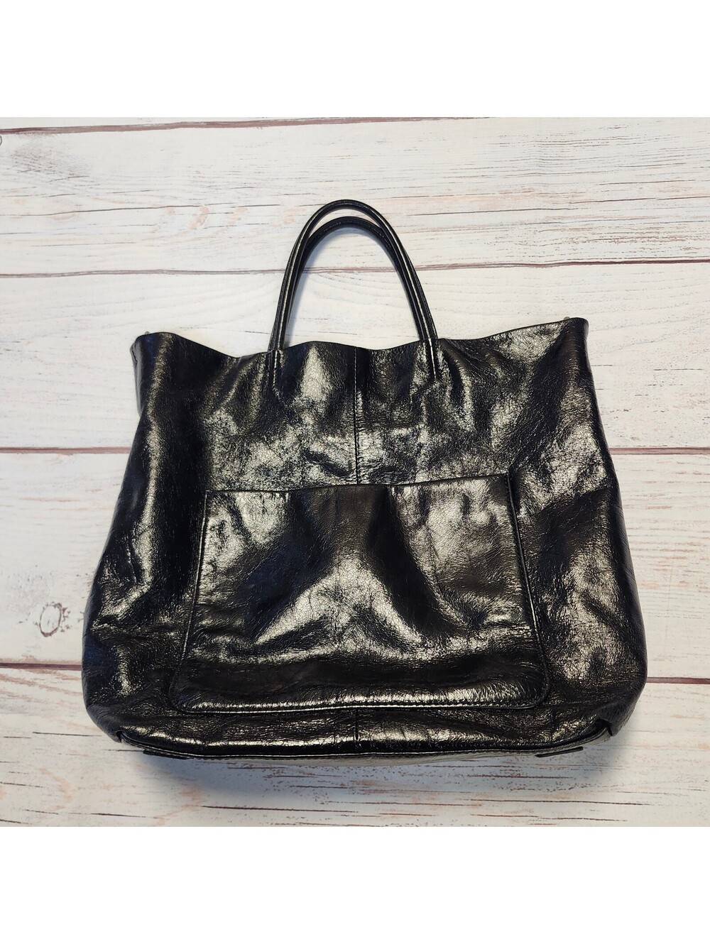 Hobo Black Tote Leather Bag